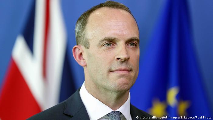 Dominic Raab (picture-alliance/AP Images/S. Lecocq/Pool Photo)