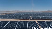 Picture taken on January 23, 2015 of the newly finished PV Salvador solar plant near El Salvador, in the Atacama desert, northern Chile. The photovoltaic plant, built by SunPower, a California-based branch of Total, with a maximum output of 70 Megawatts, is one of the world biggest solar plants. AFP PHOTO/Vladimir Rodas / AFP PHOTO / VLADIMIR RODAS (Photo credit should read VLADIMIR RODAS/AFP/Getty Images)