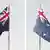 The New Zealand and Australian flags