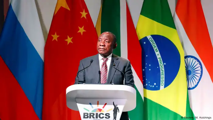 Südafrika, Johannesburg: Cyril Ramaphosa hält Ansprache beim BRICS-Gipfel