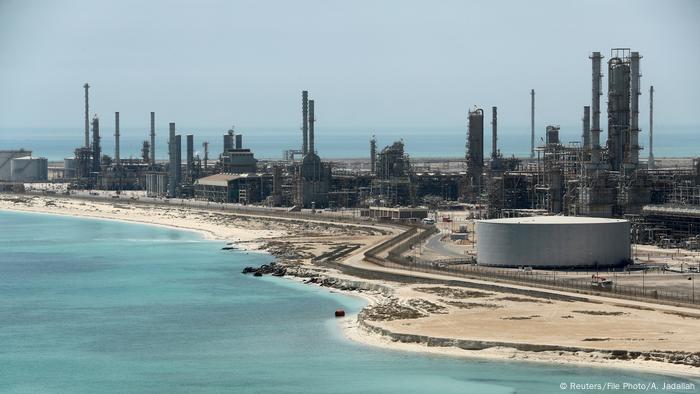 view of Saudi Aramco's Ras Tanura oil refinery and oil terminal in Saudi Arabia May 21, 2018 view of Saudi Aramco's Ras Tanura oil refinery and oil terminal in Saudi Arabia May 21, 2018
