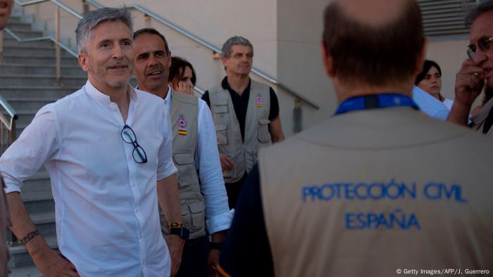 Spanien Algericas Spanischer Innenminister Fernando Grande-Marlaska