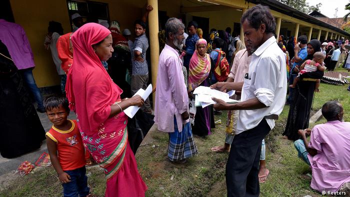 Villagers in Assam get their documents verified by officials 