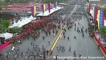 Venezuela Attentat auf Präsident Maduro (Videostill)