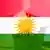 صندوق رأی نقش بسته بر پرچم محلی کردستان عراق