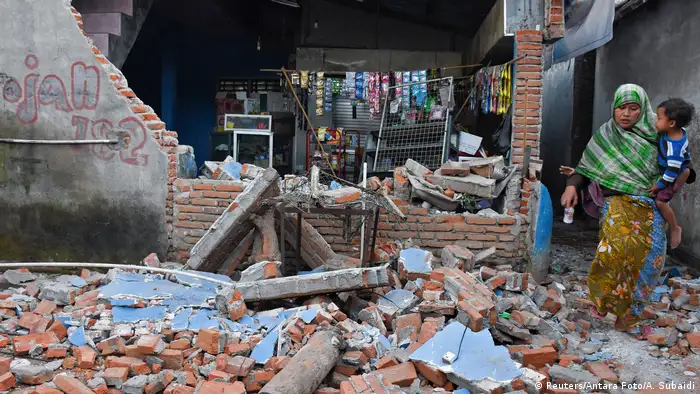 Indonesien nach dem Erdbeben auf Lombok