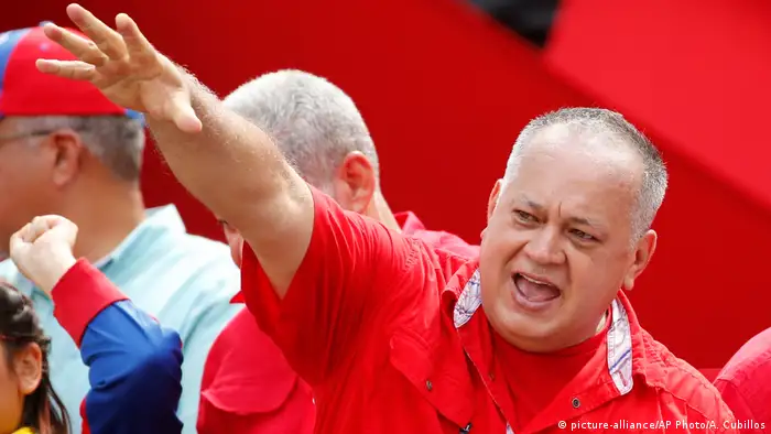 Venezuela Diosdado Cabello in Caracas (picture-alliance/AP Photo/A. Cubillos)