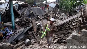 Indonesien Zerstörung Erdbeben Lombok