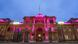The Casa Rosada illuminated in pink The Casa Rosada illuminated in pink