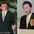 Japan's PM Taro Aso, left, and opposition leader Yukio Hatoyama