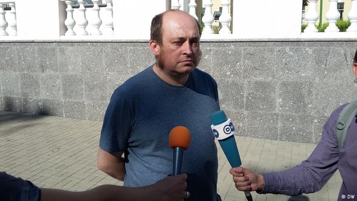 Auch DW-Korrespondent Paulyuk Bykowski wurde vorübergehend festgenommen 
