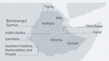 Karte Äthiopien Ethnien EN