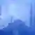 مسجد آبی استانبول در عقب پرچم اتحادیه اروپا