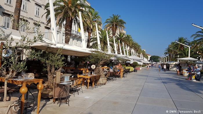 Kroatien Promenade in Split