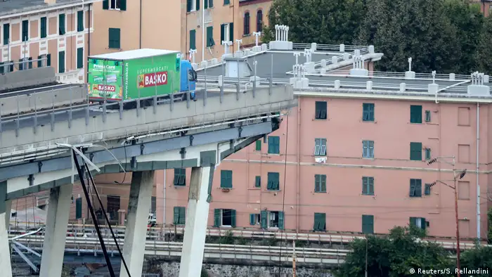 Italien Genua | Einsturz Autobahnbrücke Morandi | Rettungsarbeiten