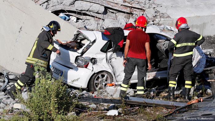 Italien A10 Autobahnbrücke Morandi in Genua eingestürzt (Reuters/S. Rellandini)