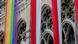 A rainbow flag and two austrian flags in Vienna A rainbow flag and two austrian flags in Vienna