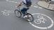 Cyclist on bike path in Münster Cyclist on bike path in Münster