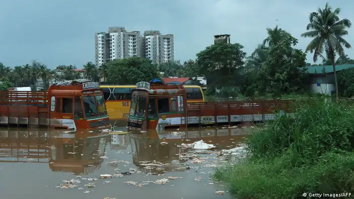 Indien Monsun - Überschwemmungen in Kochi