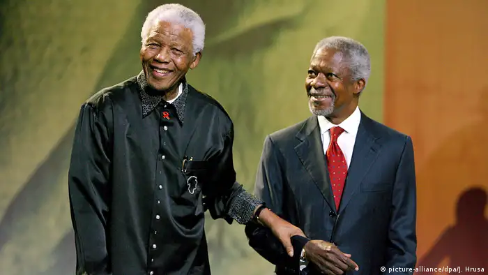 Nelson Mandela und Kofi Annan