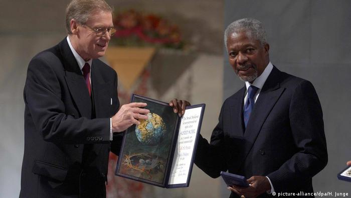 Kofi Annan nimmt Friedensnobelpreis entgegen