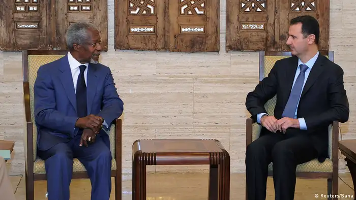 Syrien - Präsident al-Assad trifft Kofi Annan in Damaskus