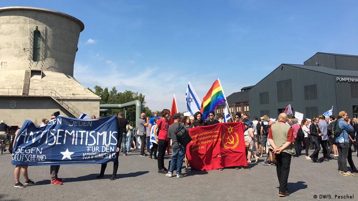 Bochum, Pro-israelische Demonstrationen im Vorfeld der Diskussion über BDS und Freiheit der Kunst im Rahmen der Ruhrtriennale