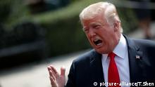 (180817) -- WASHINGTON, Aug. 17, 2018 () -- U.S. President Donald Trump speaks to reporters before leaving the White House in Washington D.C., the United States, Aug. 17, 2018. U.S. President Donald Trump on Friday defended his former campaign chairman, Paul Manafort, as a good person, as a jury at a Virginia federal court entered the second day of deliberations in Manafort's bank and tax fraud trial. (/Ting Shen) |