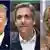 Kombi-Bild - USA Russland-Affäre - Donald Trump, Michael Cohen und Stormy Daniels