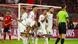 Hoffenheim's players protest a decision in their game against Bayern Munich Hoffenheim's players protest a decision in their game against Bayern Munich
