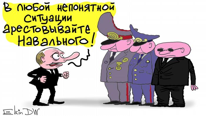 Caricature by Sergei Elkin 