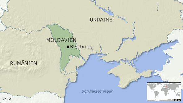 Moldavia - harta ne kufi me Rumanine, majtas