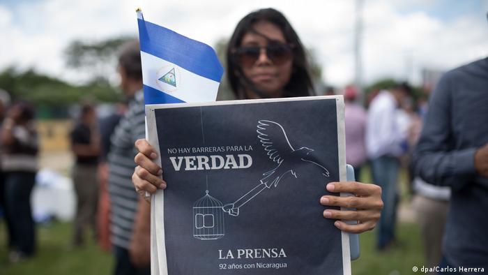 Nicaragua Journalist in der Zeitung La Prensa zu Pressefreiheit