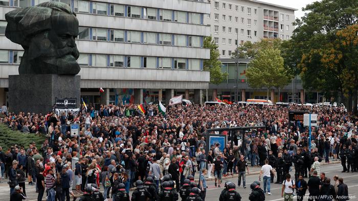 Chemnitz - Proteste nach Todesfall (Getty Images/AFP/O. Andersen)