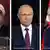 Bildkombo: Hassan Rouhani, Vladimir Putin und Recep Tayyip Erdogan