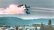 Foto mostra avião explodindo no ar. Foto mostra avião explodindo no ar.