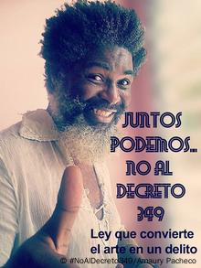 Amaury Pacheco, poeta y organizador de la campaña #NoAlDecreto349.