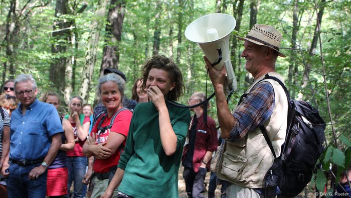 Spaziergang im Hambacher Wald bei Aachen.