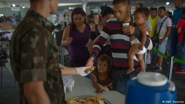Brasilien venezolanische Flüchtlinge in Pacaraima
