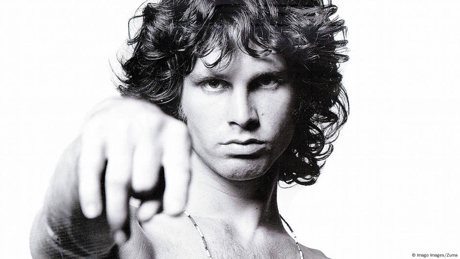 American Rock singer Jim Morrison , of the group the Doors