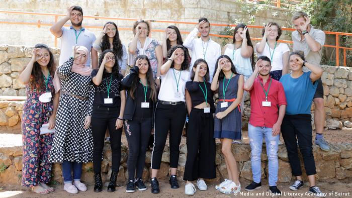 SchülerInnen bei der Media and Digital Literacy Academy der DW in Beirut