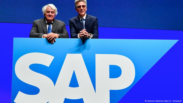 SAP executive board member Hasso Plattner and SAP CEO Bill McDermott 