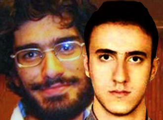 محمد کامرانی (راست) و محسن روح‌الامینی از قربانیان شکنجه و بدرفتاری در بازداشتگا‌ه کهریزک