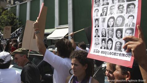 Protesto contra a ditadura militar em 2012