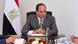 Egyptian President Abdel-Fattah el-Sissi clasping his hands whilst seated at a desk Egyptian President Abdel-Fattah el-Sissi clasping his hands whilst seated at a desk