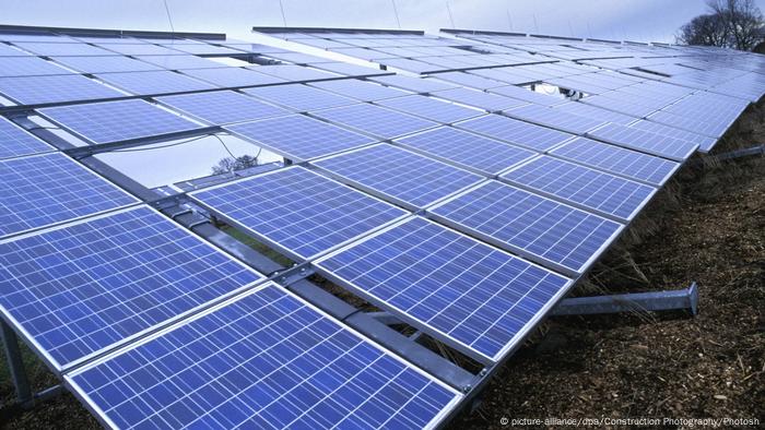 Solar Electric power station at Solar Park, Hollen, Gutesloh, Germany