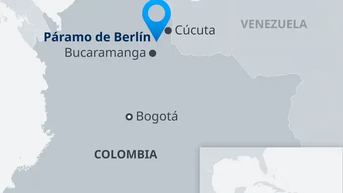 El Páramo de Berlín está entre 2.800 y 4.290 metros sobre el nivel del mar.