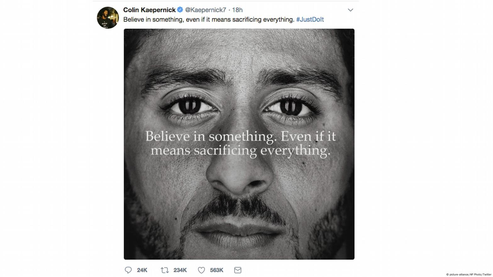 Nike ad colin kaepernick best sale