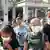 Children wear face masks in Crimea