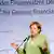 Deutschland, Frankfurt am Main: Angela Merkel bei ihrer Rede zur Zukunft des Finanzplatzes Deutschland